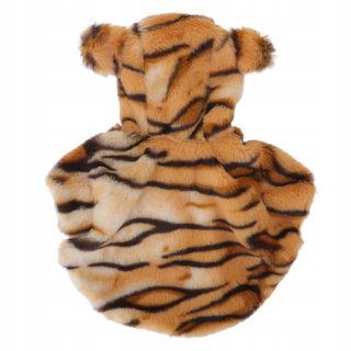 Teplý a klasický kostým tiger halloweenskeho psa S
